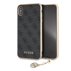 Capa Guess iPhone Xs Max capa rígida cinza 4G Charms Collection Capa Guess iPhone Xs Max capa rígida cinza 4G Charms Collection