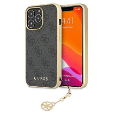 Capa Guess iPhone 13 Pro / 13 6.1 cinza/cinza capa rigida 4G Charms Collection