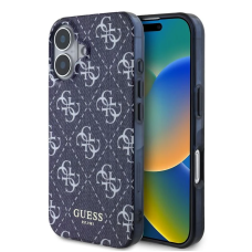 Capa Guess IML Denim Effect para iPhone 16  compativel com MagSafe azul escuro